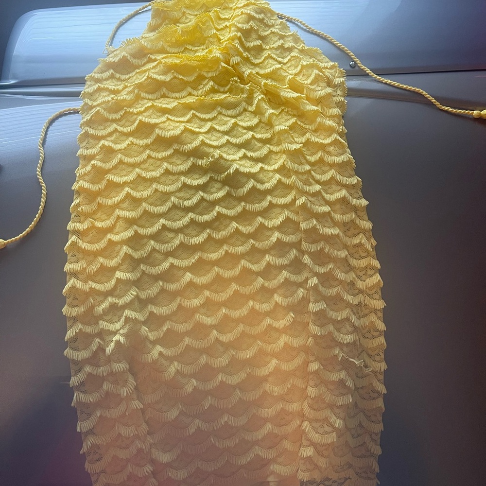 Max Studio Yellow Dress size Large